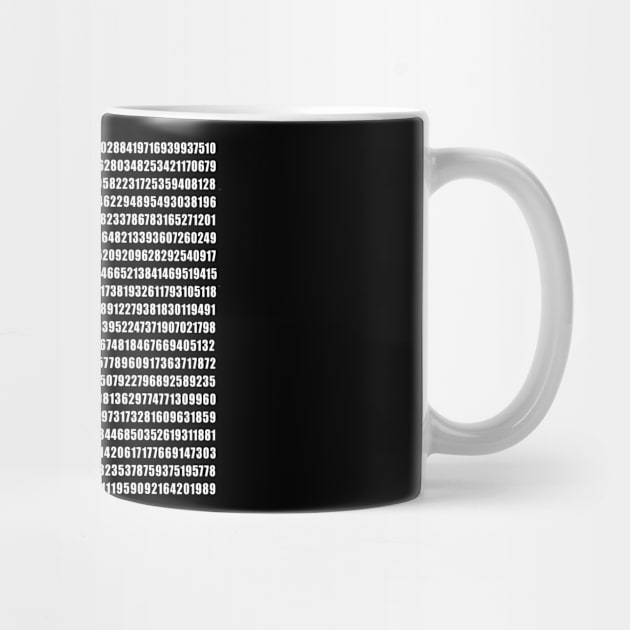 Embedded Happy PI DAY T-shirt 1000 Digits by Scarebaby